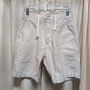 Levi's XX Chino EZ‎ Men's Size S Ruff Stripe Blue & White Seersucker Shorts